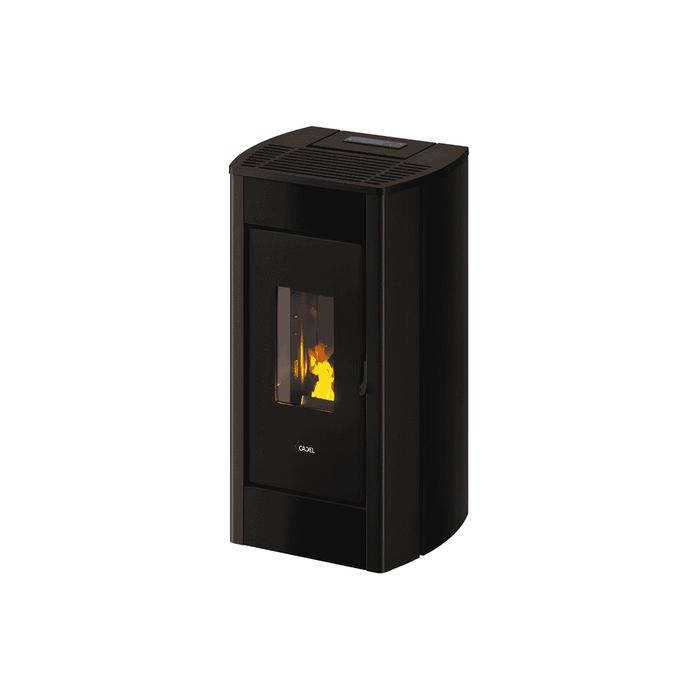 Piec piecyk kominek na pellet Cadel Perla 7,0 kW Antracytowa blacha
