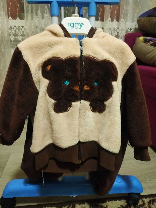 Дитячий костюм двійка теплий медведик