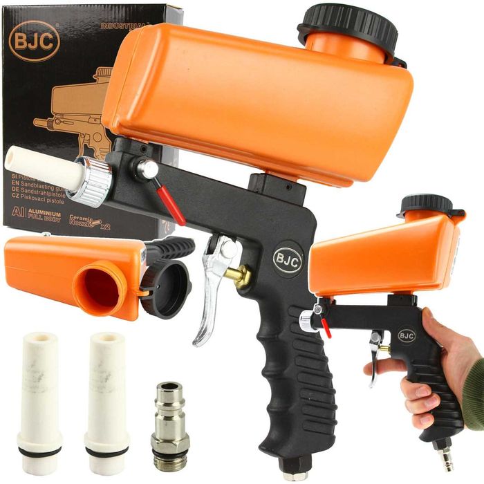 Pistolet do piaskowania + dysze komplet