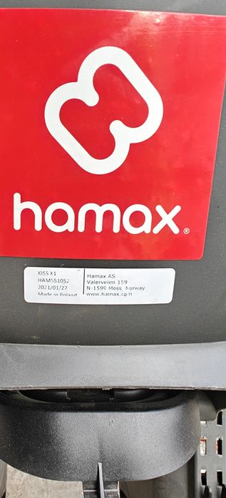 Fotelik rowerowy HAMAX do 22kg