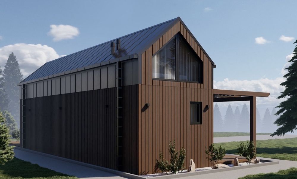 Dom modułowy! Nowoczesna Stodoła 50 m2 Całoroczny! Okazja!