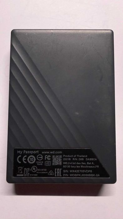 Disco Rígido Externo WD Passport 5TB