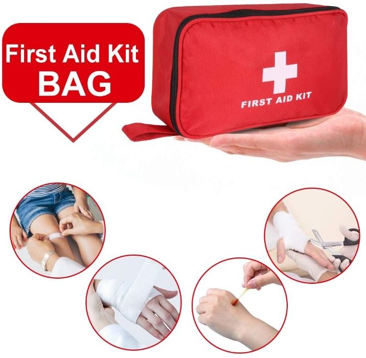 Kit primeiros socorros  200 peças, com gelo, máscara de RCP DESCONTO