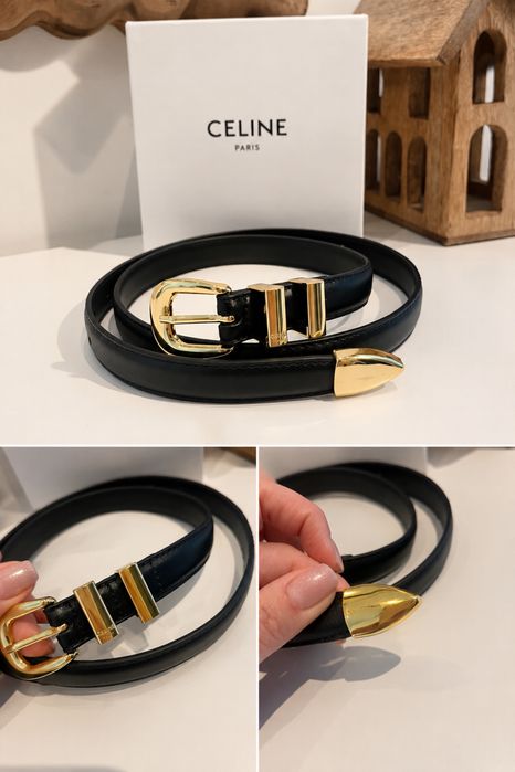 pasek celine 90 cm skora naturalna