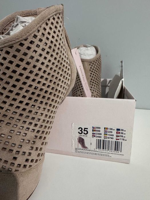 buty szpilki damskie | DeeZee | rozm. 35 | beżowe