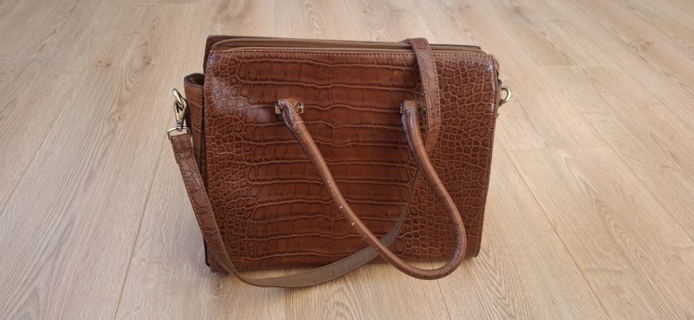Torebka shopper brązowa