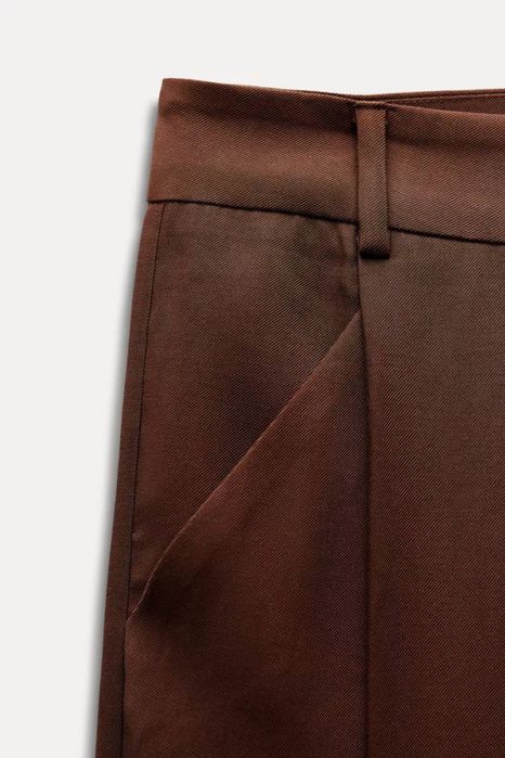 Шоколадні брюки Zara