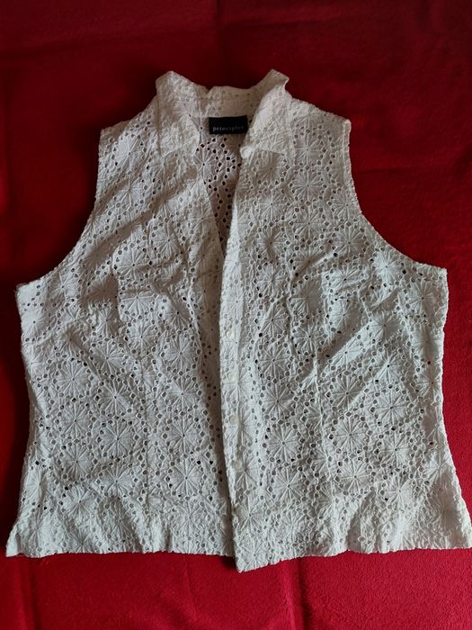 Bluzka koszulowa ażurowa