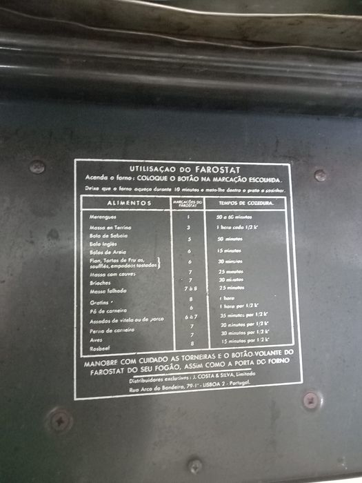 Fogão marca FAR raridade 1960