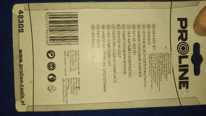 Набор торцевых ключей Proline Новый