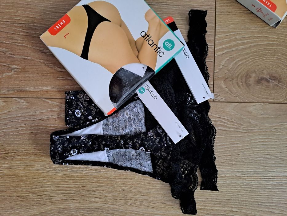 Stringi damskie Atlantic, rozmiar L, 2 sztuki