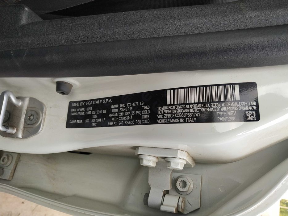 Fiat 500X Фитат 500 Х дверь рычаг крыло