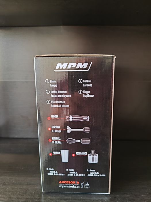 Blender ręczny 3w1 - MPM 700W - Czarny