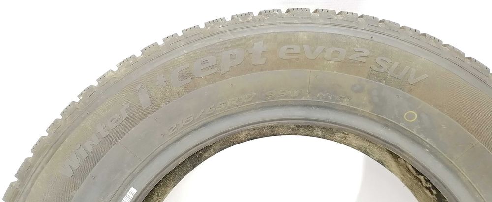 2x 215/65 R17 Hankook Evo2 SUV opony zimowe 7 mm / montaż kurier