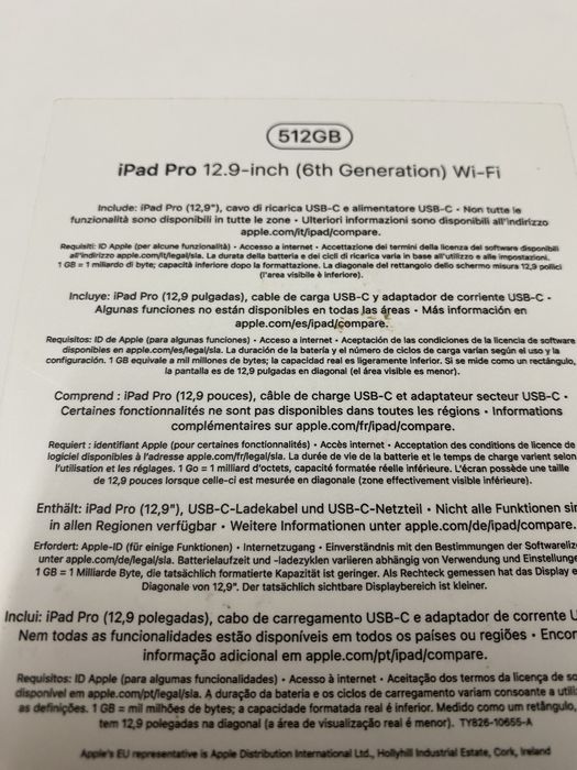 iPad Pro || 12.9” || 6a Geração || 512 GB || Fatura e Garantia!
