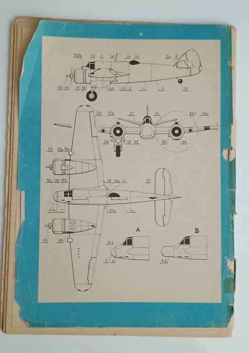 Mały Modelarz 1/1987 – Bristol Beaufighter Mk VI F (Arkusze bdb!)