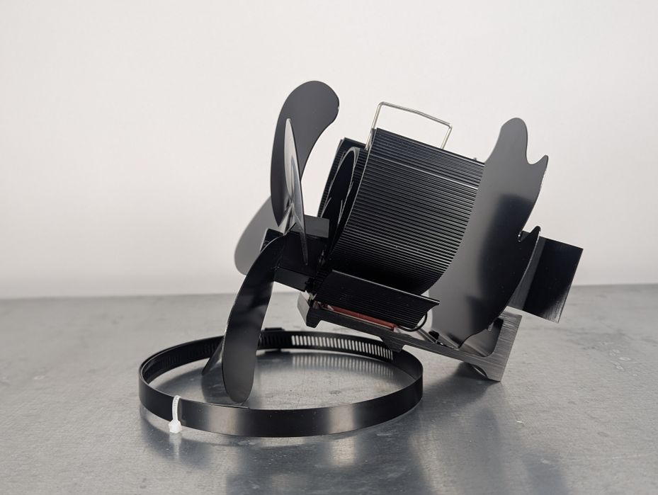 Wentylator kominkowy na rurę wiatrak termoelektryczny