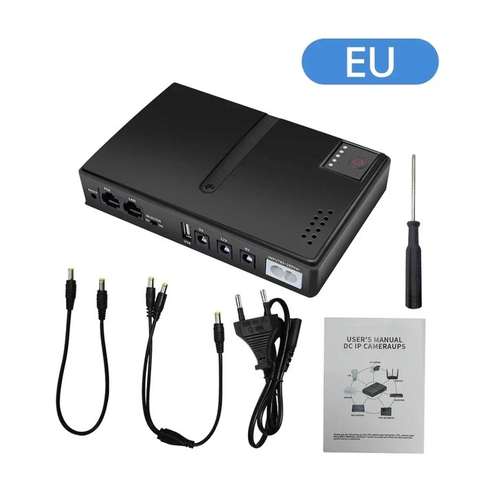 Mini UPS ДБЖ для роутера / GPON / камер 5V 9V 12V / Міні УПС