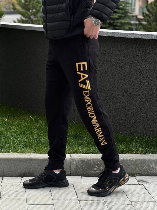 Штани Emporio Armani EA7 фліс та C.P. Company фліс