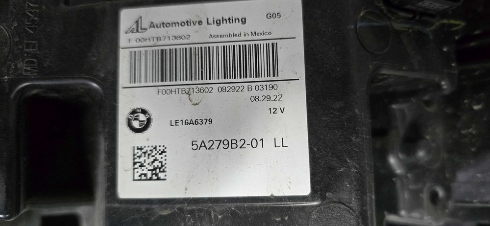 Lampa przód prawa BMW X5 G05, X6 G06 LASER SHADOW LINE BLACK
