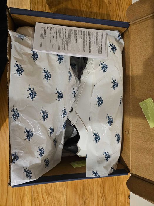 U.S. POLO ASSN. - Sneakersy Damskie, Białe, rozmiar 40