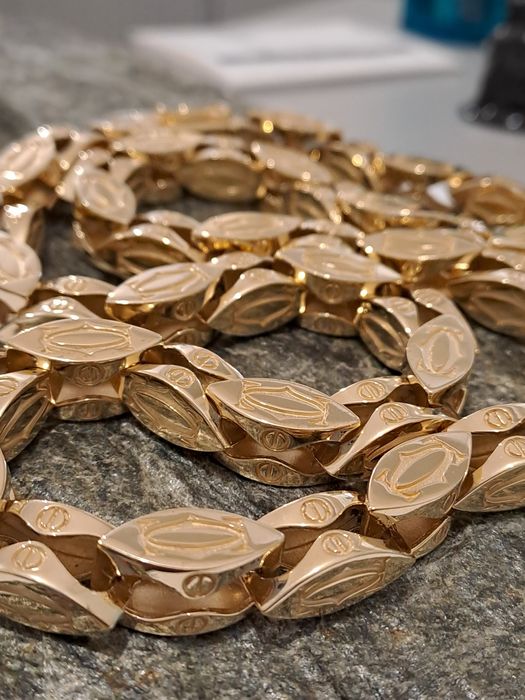 Złoty Łańcuch splot Cartier 585 187 g 65 cm Nowy