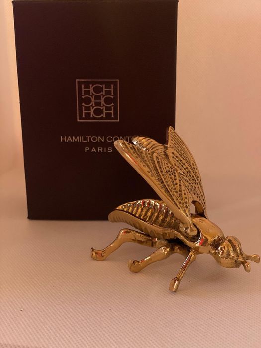 Hamilton Conte Paris brass bee box.