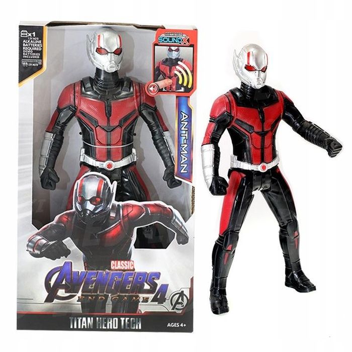 Duża figurka ant-man avengers 30cm dźwięk światło