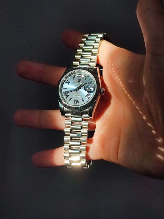 Zegarek automatyczny Pagani Design PD-1752 36mm | Niebieska Tarcza