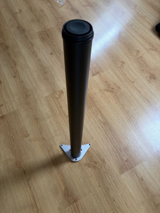Nogi do stołu/biurka 82cm czarne okragłe 4 sztuki