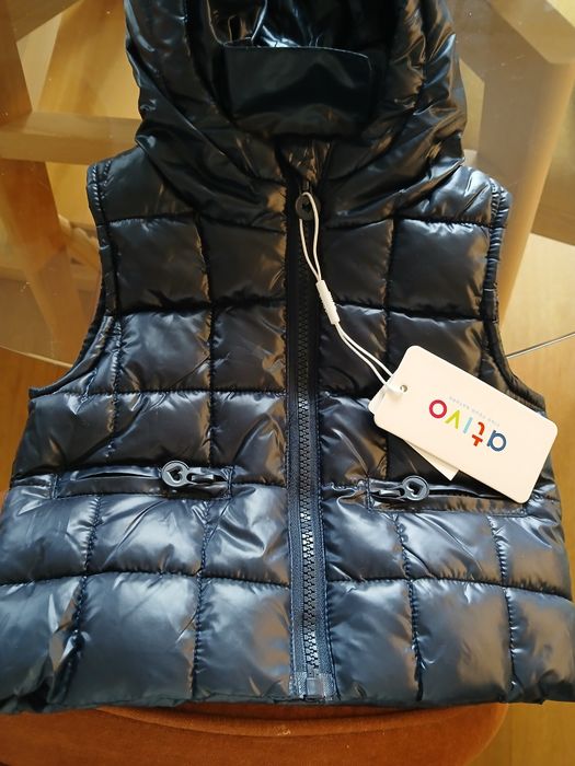 Colete impermeável acolchoado bebé