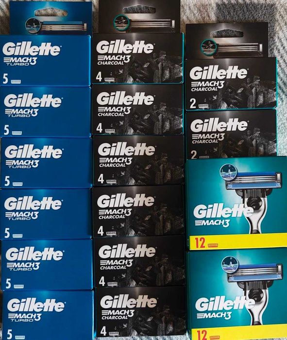 Змінні картриджі для гоління чоловічі (леза) Gillette Mach3 нові