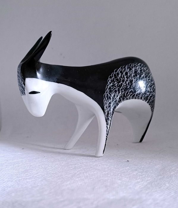 Osioł osiołek porcelanowa figurka Ćmielów