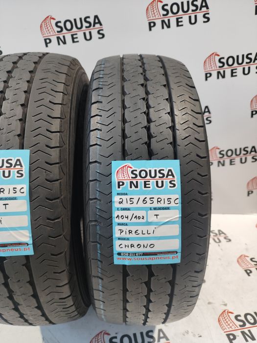 2 pneus semi novos 215-65R15C Pirelli - Oferta dos Portes