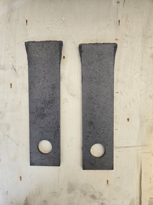 Noze bijakowe mlyna napawane wolframem 180x50x6  jak brikol pellet