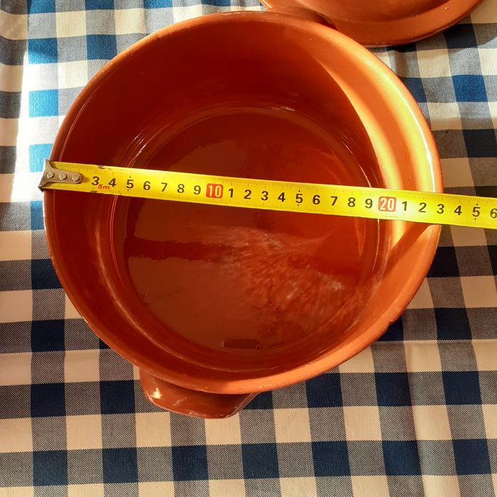 Conjunto de 6 louças de barro novas