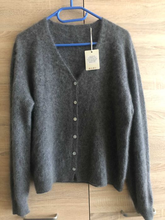 Kardigan kaszmir, jedwab, merino wool.