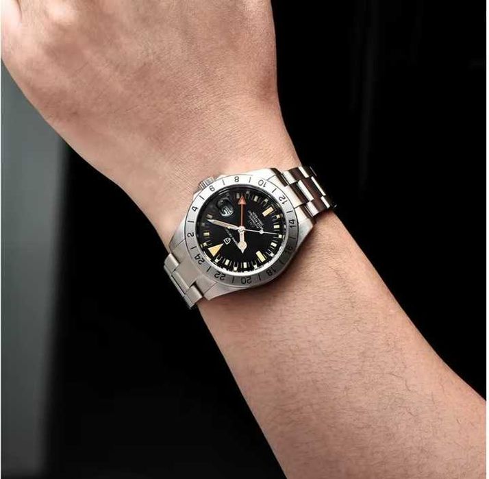 Zegarek automatyczny Pagani Design 1693| czarny 20 Bar Szafir G102