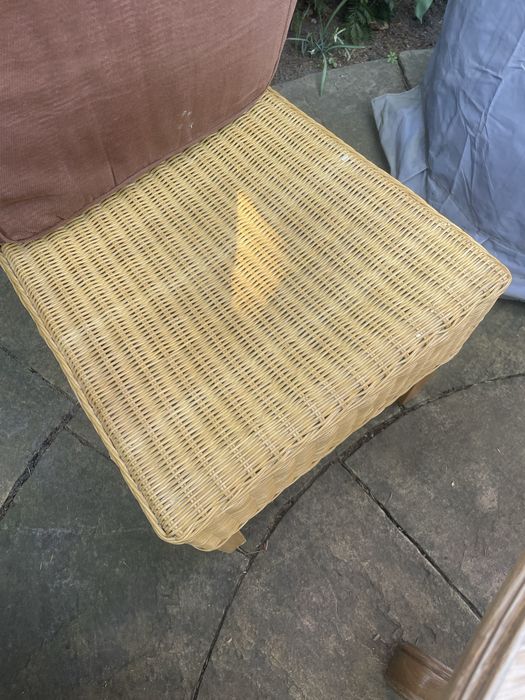 Krzesło Krzesła rattanowe drewno ogród zimowy