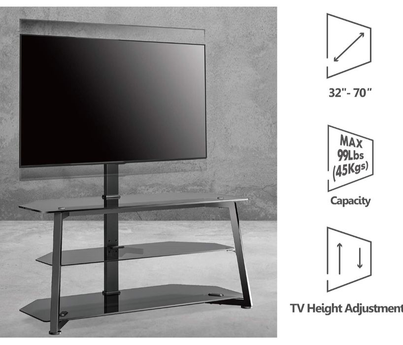 FITUEYES TW307501MB-G Stojak do TV z regulacją wysokości  3 w 1