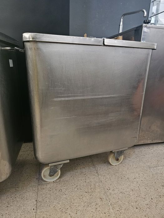 Carro de balde de  inox