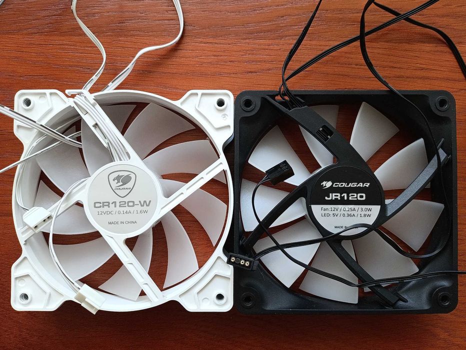 Вентилятори для ПК 120 Cougar CR120-W RGB, JR120 RGB, JB120