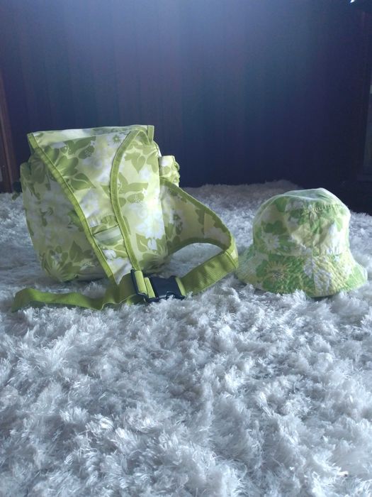 Bolsa e chapéu panamá para menina