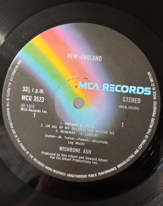 Wishbone Ash - New England. 1976r. U.K. 1 Press. Płyta winylowa.
