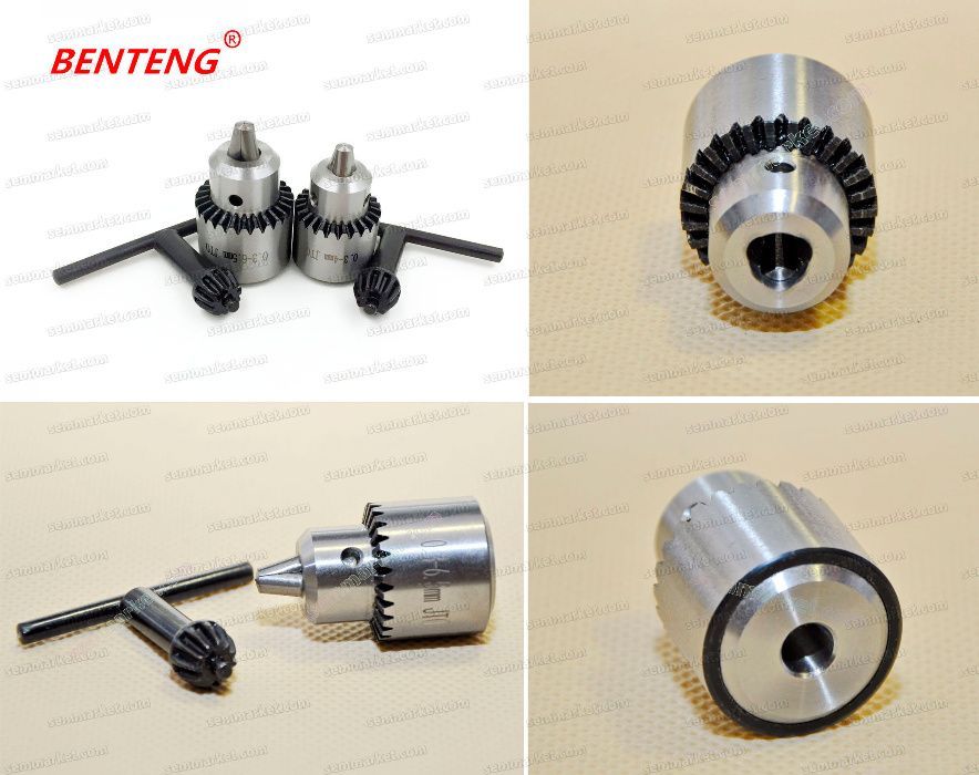 Кулачковый патрон конус JT0, адатперы на вал 3.2-5.0 мм