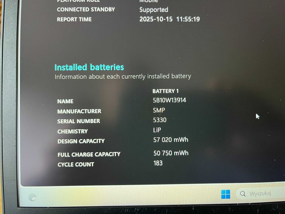 Lenovo ThinkPad T15 Gen 1 15,6 "  i5-10310U 16/256GB FHD Dotyk W11P FV