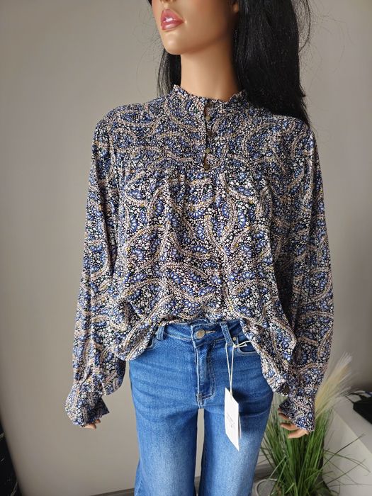 Elegancka Bluzka Garcia we Wzory – Styl Boho / Casual XL