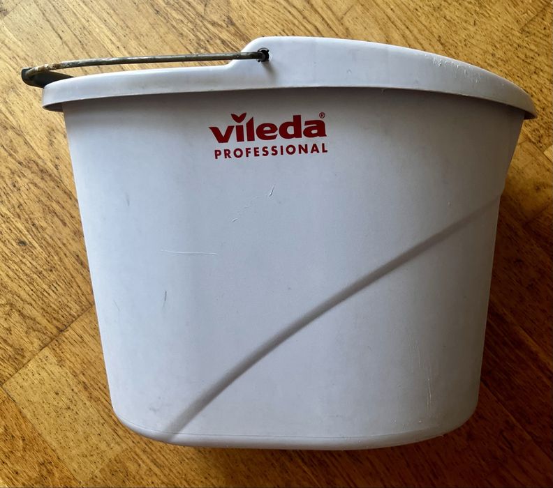 Vileda wiadro 3 sztuki czerwone i szare