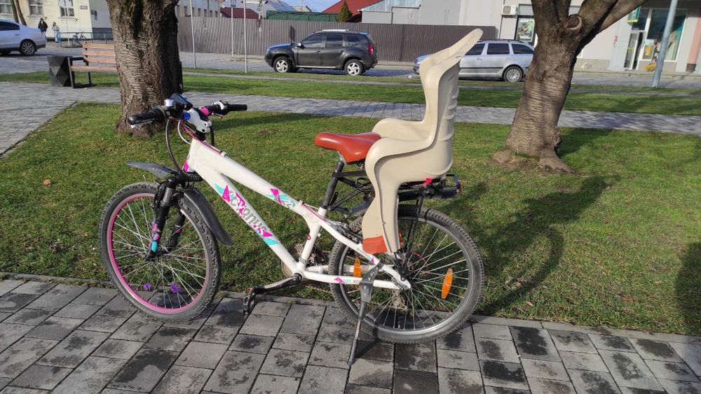 Велосипед 24” для підлітка / невисокого дорослого + дитяче велокрісло