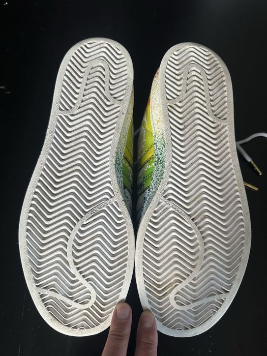 Adidas Superstar Pride Shoes White Black Multi-Color Rainbow 42 roz.
